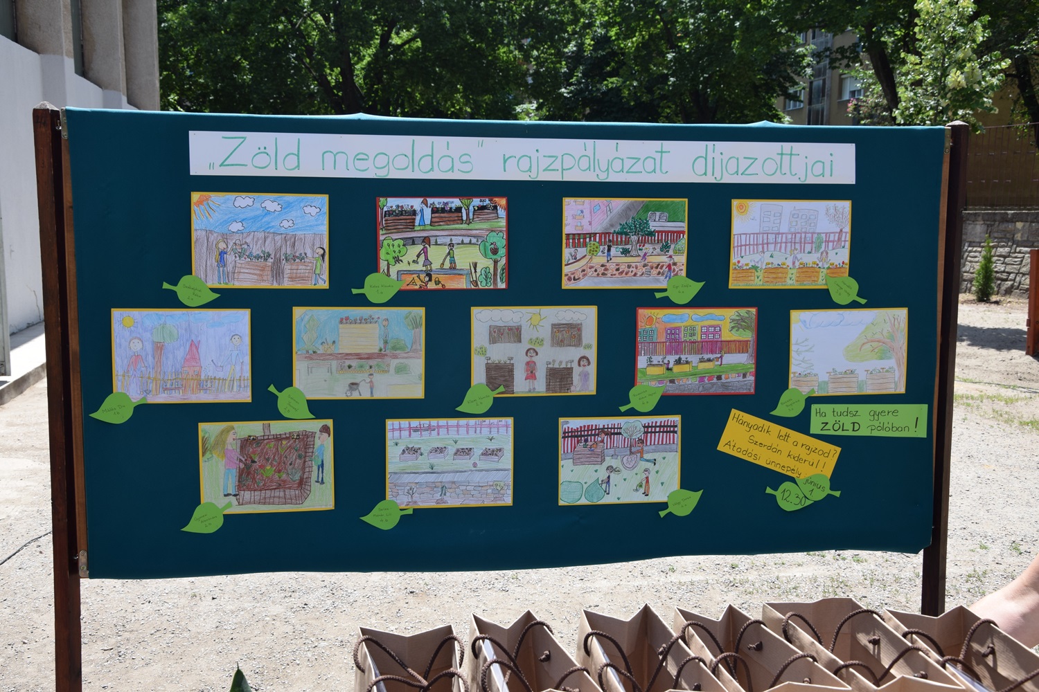 500 000 forintot nyert a Bánki Donát utcai Általános Iskola Gyermekeinkért Alapítványa, hogy az iskola udvarán megvalósíthassa a környezettudatos nevelést elősegítő zöld közösségi kertet. A beruházás során elkészült mini kerteket a gyerekek fogják gondozni, zöldséget, gyógy- és fűszernövényeket, valamint virágokat nevelnek közösen, korcsoportonkénti munkamegosztással.
